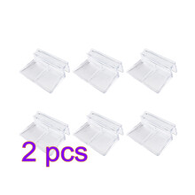 12Pcs Clear Acrylic Aquarium Glass Cover Clip Holder 8Mm
