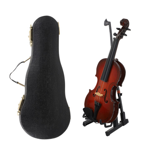 2 Sets Mini Violin Model Realistic Photo Prop