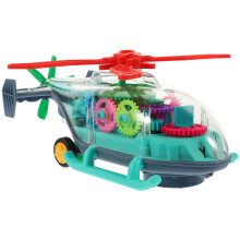 2Pcs Electric Toy Airplane With Transparent Shell Light And Music