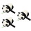 3Stk Stofftier Panda Klatscharmband Plüschspielzeug 9