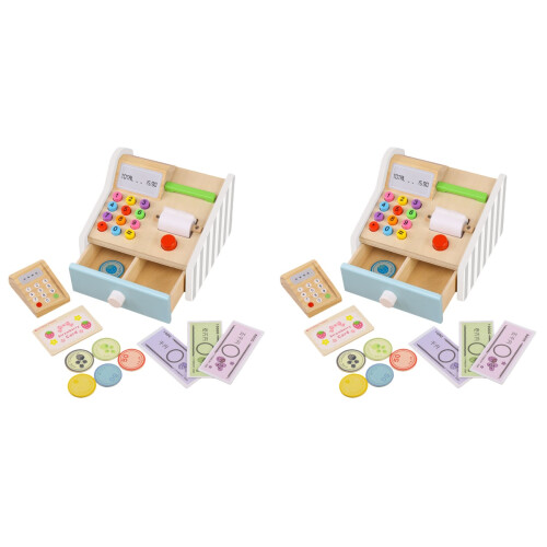 2 Sets Kinder Simuliertes Holz Spielzeug Lernspielzeug 2