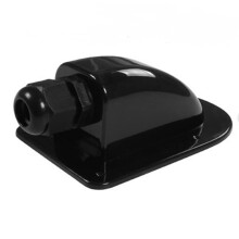 Junction Box Camper RV Solar Cable Entry For Motorhome Caravan Roof Wire Entry Single Hole Black