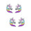 2Paare Ohrringe Ohrstecker Für Party 7