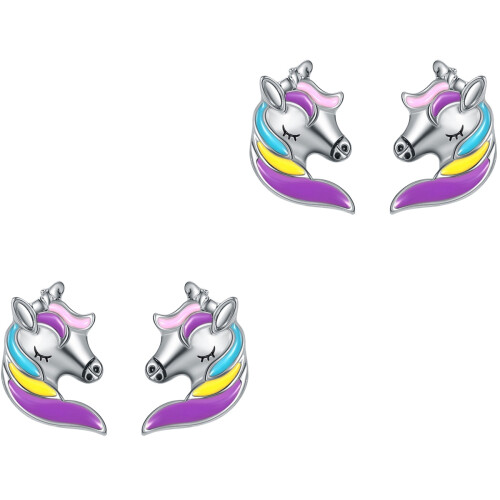 2Paare Ohrringe Ohrstecker Für Party 2