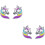 2Paare Ohrringe Ohrstecker Für Party 6