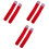3 Paren Feestelijke Dij Rood Met Witte Stropdas 3