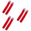 3 Paren Feestelijke Dij Rood Met Witte Stropdas 7
