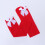 3 Paren Feestelijke Dij Rood Met Witte Stropdas 11