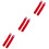3 Paren Feestelijke Dij Rood Met Witte Stropdas 5