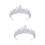 2 Silber Kristallperlen Tiara Accessoire 18