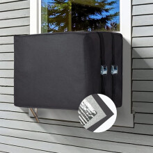 Air conditioner outdoor Window Cover Aluminum Foil Dust Cover 43x33x30 Cm Keeps Warm