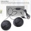 Wired USB 2.0 Computer Speaker 3W Stereo Laptop Sound, Small Black 4