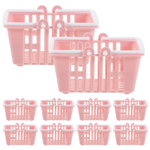 40 . Kompakte Handtasche Für Kinder, Mini Einkaufskorb, Kunststoff