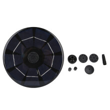 Fonte solar ecológica, multifuncional para decoração de jardim, com bicos ajustáveis, operação automática, ideal para banho de pássaros e