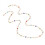 Stijlvolle glazen kralenketting Mode-lichaamsketting Goud 1