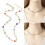 Stijlvolle glazen kralenketting Mode-lichaamsketting Goud 4