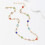 Stijlvolle glazen kralenketting Mode-lichaamsketting Goud 6