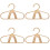 4Stk Rattan Kinder Kleiderbügel Set 7
