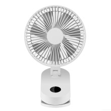 Smart Electric Fan WallMount Clip Desk 4000mAh Rechargeable Battery Quiet Oscillating Portable Cooling for Home Office