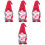 4Stk Gnome Puppe Rudolph Muttertag 4