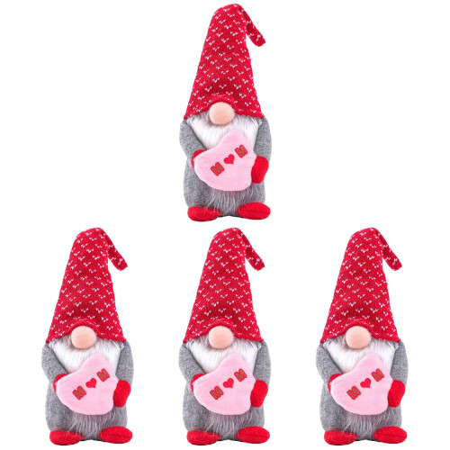 4Stk Gnome Puppe Rudolph Muttertag 2