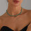 Collier en cristal superposé élégant, conception à-ZW2345 6