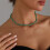 Collier en cristal superposé élégant, conception à-ZW2345 5