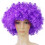 Περούκα με αναπνεύσιμο πλέγμα, Funky Afro Fancy Unisex Ενηλίκων, Ρυθμιζόμενο Λαστιχάκι για 1
