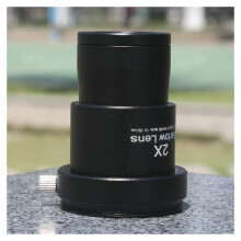 Microscope Accessories Extender 1.25 Inch 2X Lens Adapter Durable And Reliable For Astronomical Telescope And Microscope