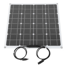Solución de energía renovable, práctica y ligera. Panel solar flexible monocristalino de 25 W, kit solar portátil para actividades al aire libre.