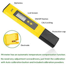 pH-meter, lichtgewicht digitale tester voor thuis en op kantoor, combineert automatische temperatuurcompensatie en eenvoudige kalibratie voor