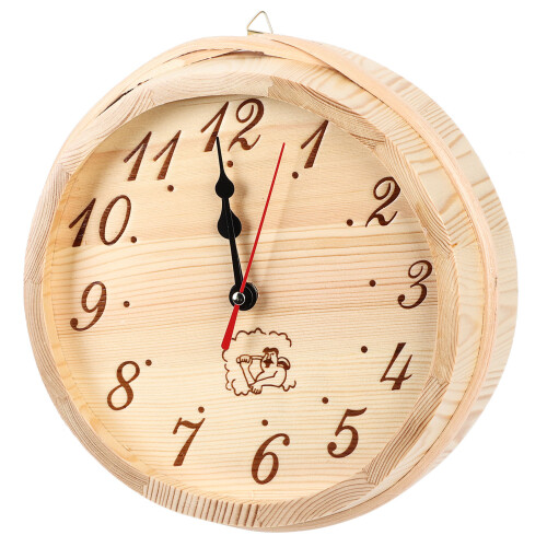 Sauna Clock, Rust-proof Wooden Digital Handcrafted Easy Install Accessory, High-temperature Resistant for Reliable Time Display 1