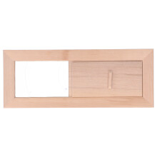 Adjustable Air Gap Ventilation Solution For Sauna Room, Smooth Surface Air Vent For Steam Room, Wooden Ventilation Panel With Durable Wood Material