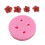 Multifunktionale Silikon-Bastelform in Blumenform,-Rosa 07 1