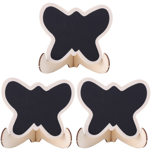 30 Mini Holz Schmetterlingsform Nachrichtentafel 1