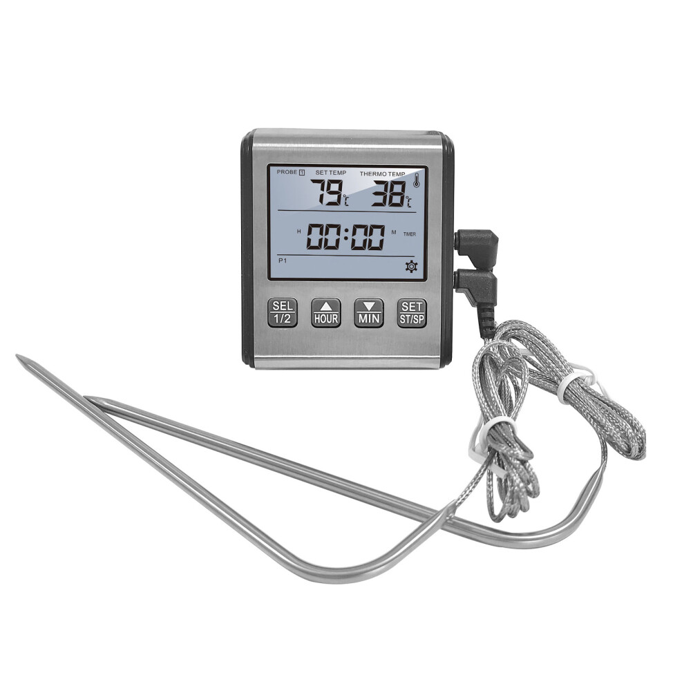 Precisions Grilling Thermometers 2 Probe Timer Alarm For Baking 7696000542584