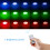 Projecteurs de piscine étanches IP68, projecteurs LED intelligents pour piscines hors sol avec télécommande et installation multiple, conception 4