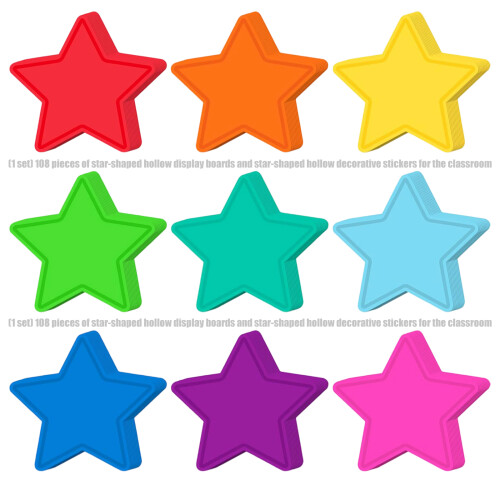3.5Inch Five Pointed Star Confetti Cutouts for Wedding Christmas