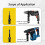Antislip Design Precise Engineered Drill Bit-SDS PLUS handle 3