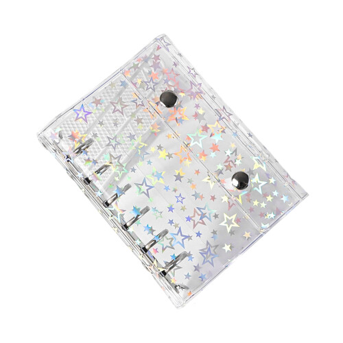 Transparent PVC Binder Cover With Two Clasps Secure Designs-2