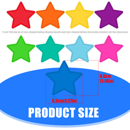 3.5Inch Five Pointed Star Confetti Cutouts for Wedding Christmas 2