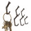 Decorative Black Iron Wall Hook For Hanging Coat Vintage Homes 2