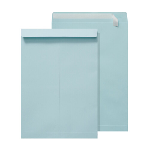 50Pcs Sealing Envelopes 12.7x9Inch Colorful Document-Light blue