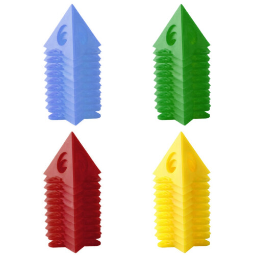10Pcs Pyramid Stands Triangle Stands Paint Tool Plastic-Red 1