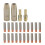 24Pieces Welding Torches Nozzles Metal Construction-0.8mm 2