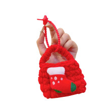 Christmas Plush Keychain Wallet Space Knit Earphone Bag-4