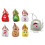 Christmas Plush Keychain  Wallet Space   Knit Earphone Bag-4 4