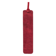 Handmade Leather Bookmarks Book Page Holder Novel Page-Wine red