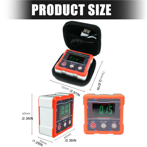 Easy Carry Digital Angles Gauges Magnetic Level Tool Lightweight 2