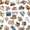 50Pcs Travel Sticker Sticker Diary Laptop Fridge Suitcases 6